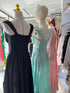 Spring Ruched Tie Neckline Sleeveless Long Sundresses